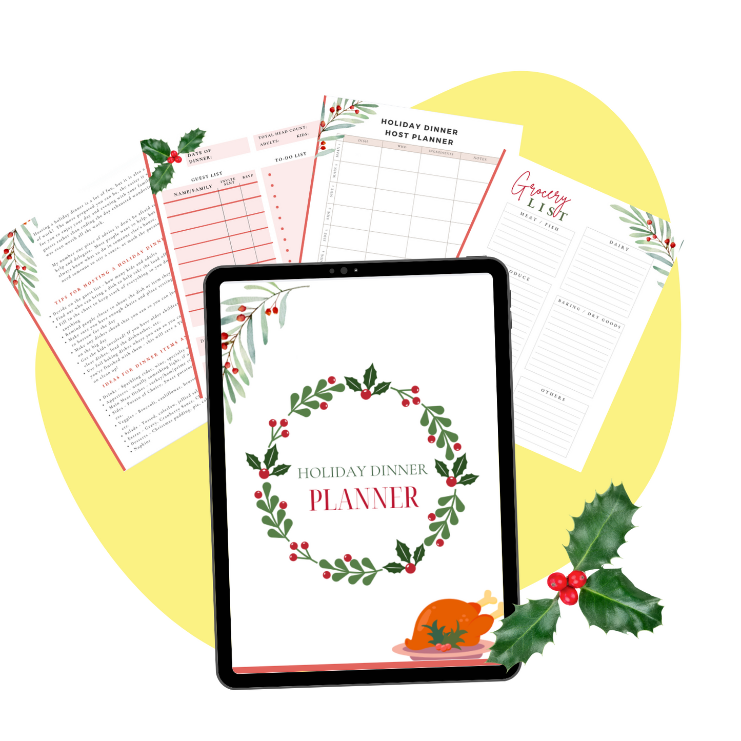 Holiday Dinner Planner